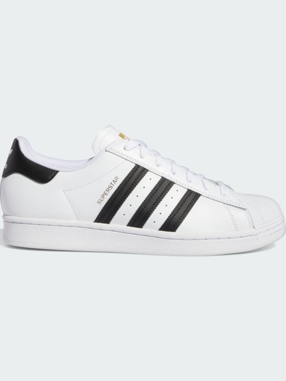 Men’s Adidas Classic Superstar Low-Top Sneakers in White and Black